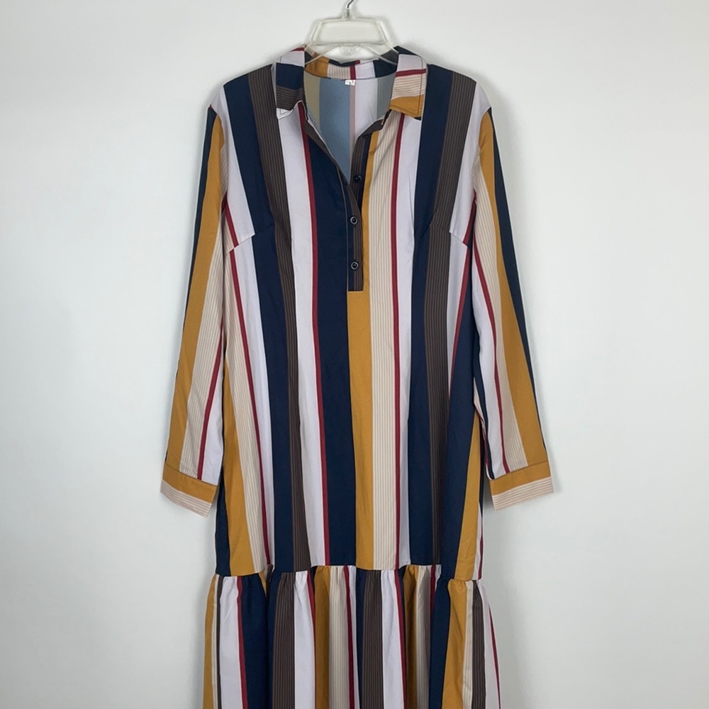 Bottom ruffle maxi dress